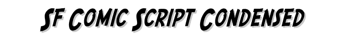 SF Comic Script Condensed font
